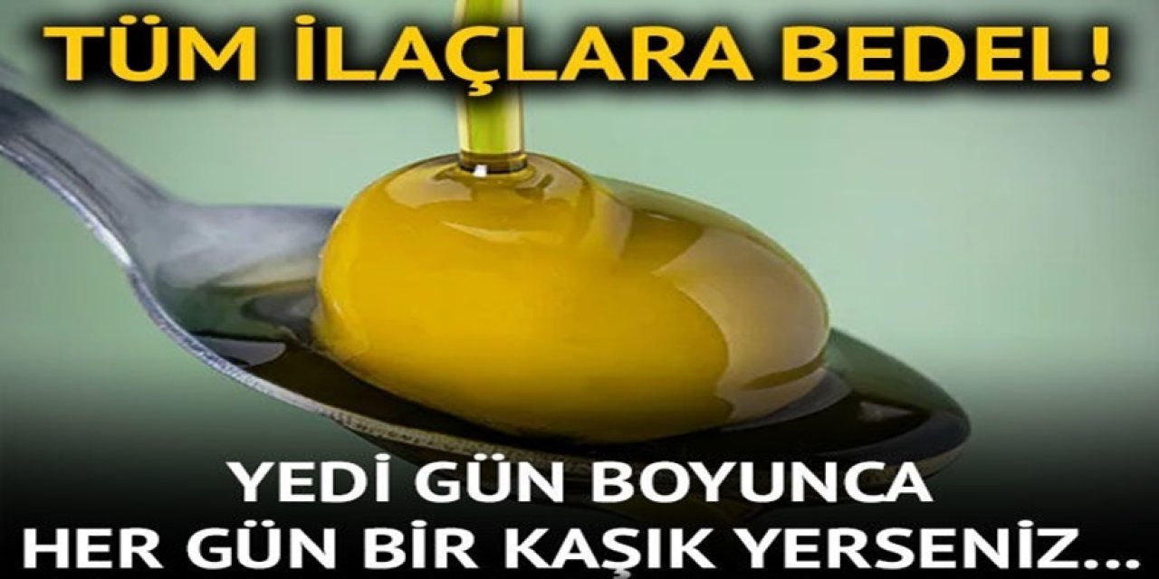 7 Gün boyunca 1 Kaşık kadar Yemek Vücudu Yeniliyor o sorun geçiyor