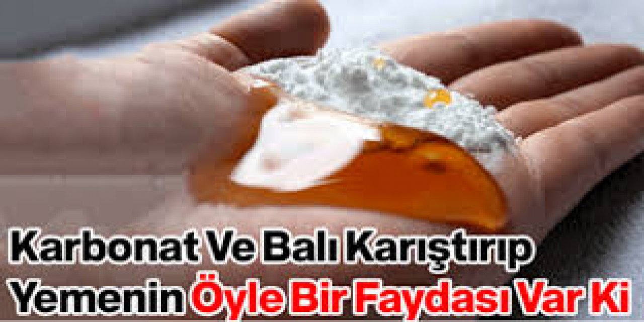 Balla bir tutam karbonatı karıştırıp yerseniz o sorun geçer